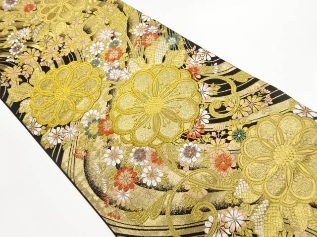 JAPANESE FUKURO OBI / WOVEN KIKU